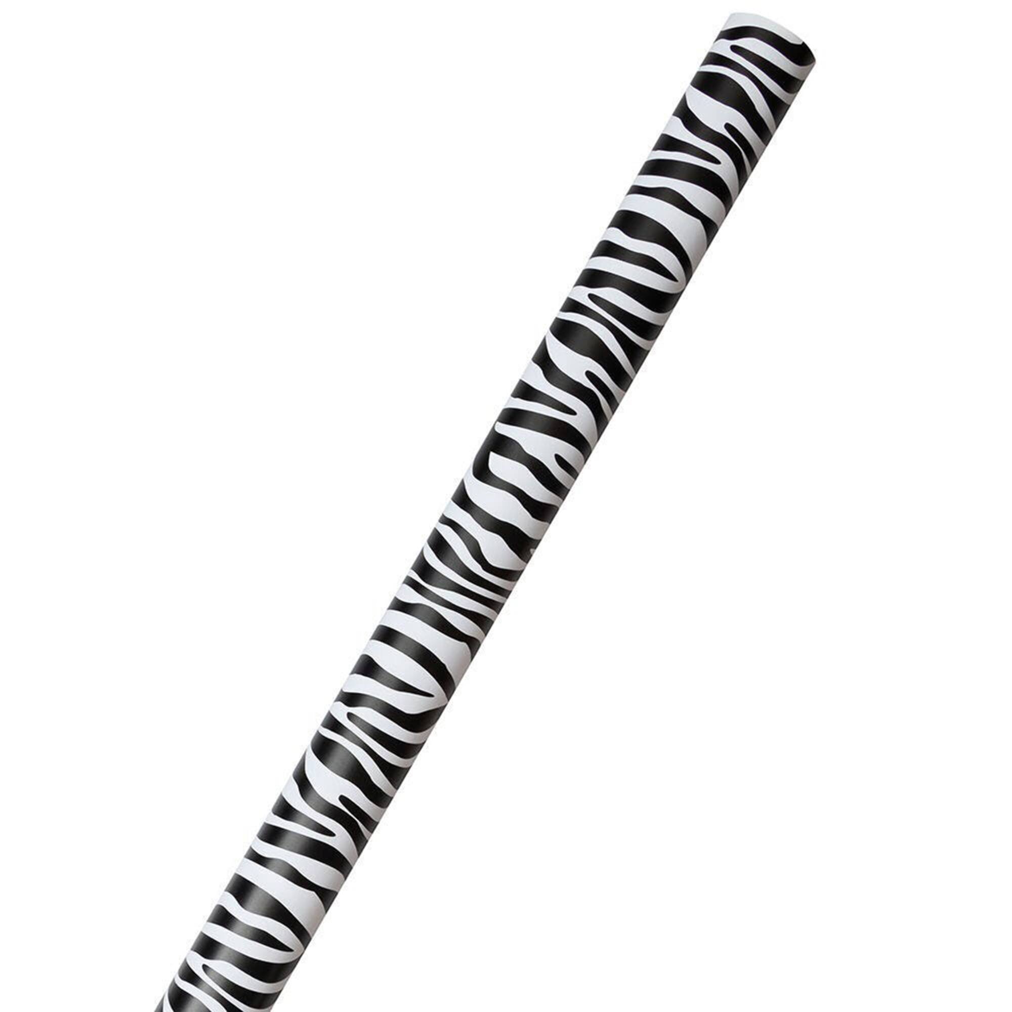 JAM Paper Safari & White Zebra Gift Wrap